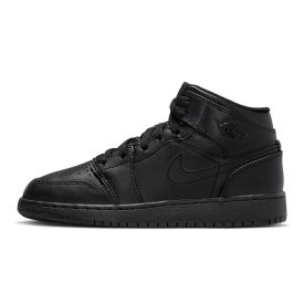 Jordan 1 Mid Triple Black (GS)