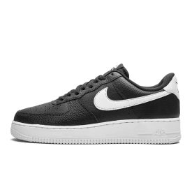 Air Force 1 Low 07 Black White Pebbled Leather