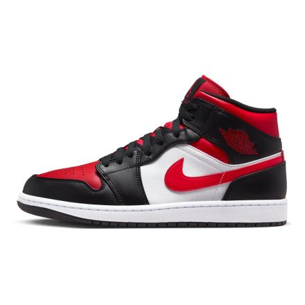 Jordan 1 Mid White Gym Red-Black