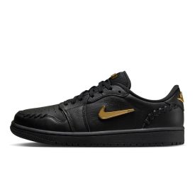 Jordan 1 Low Method of Make Black Metallic Gold