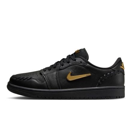 Jordan 1 Low Method of Make Black Metallic Gold