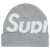 Supreme Big Logo Beanie Heather Grey
